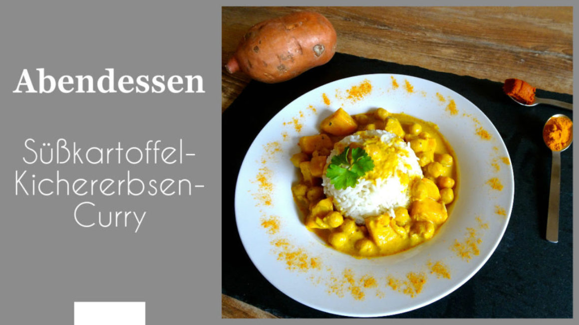 Süßkartoffel-Kichererbsen-Curry