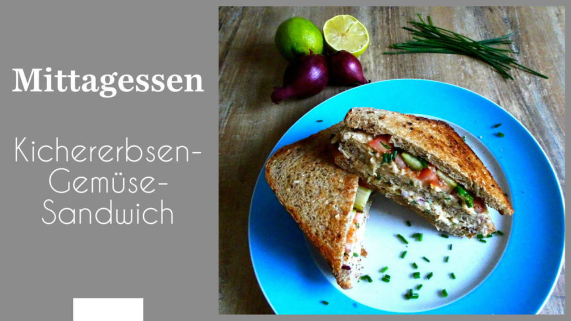 Kichererbsen-Gemüse-Sandwich