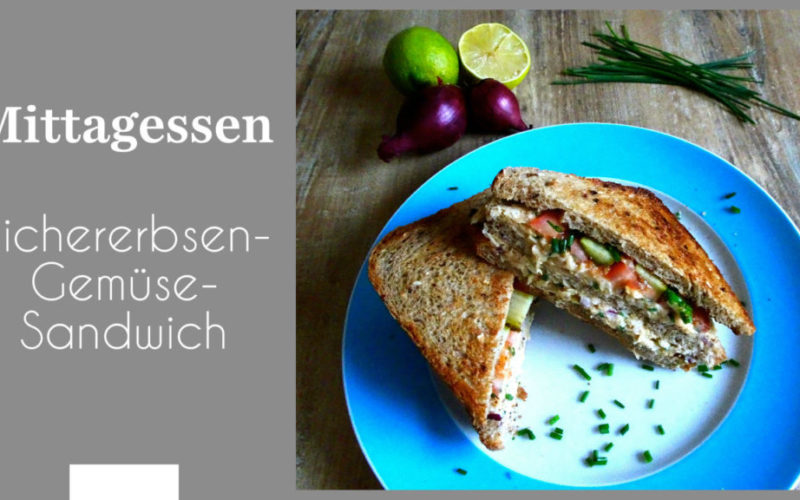 Kichererbsen-Gemüse-Sandwich