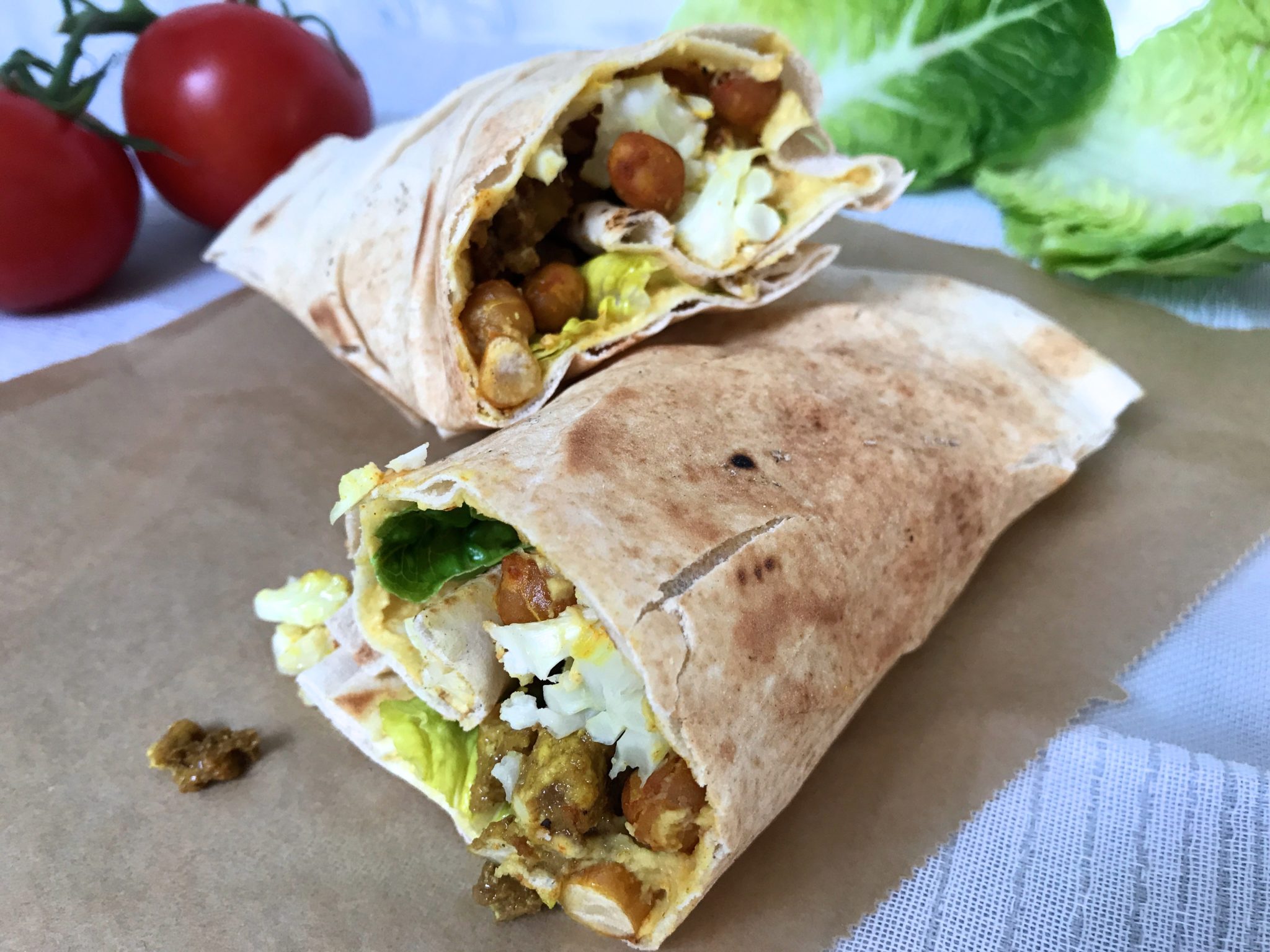 Blumenkohl-Wraps vegan