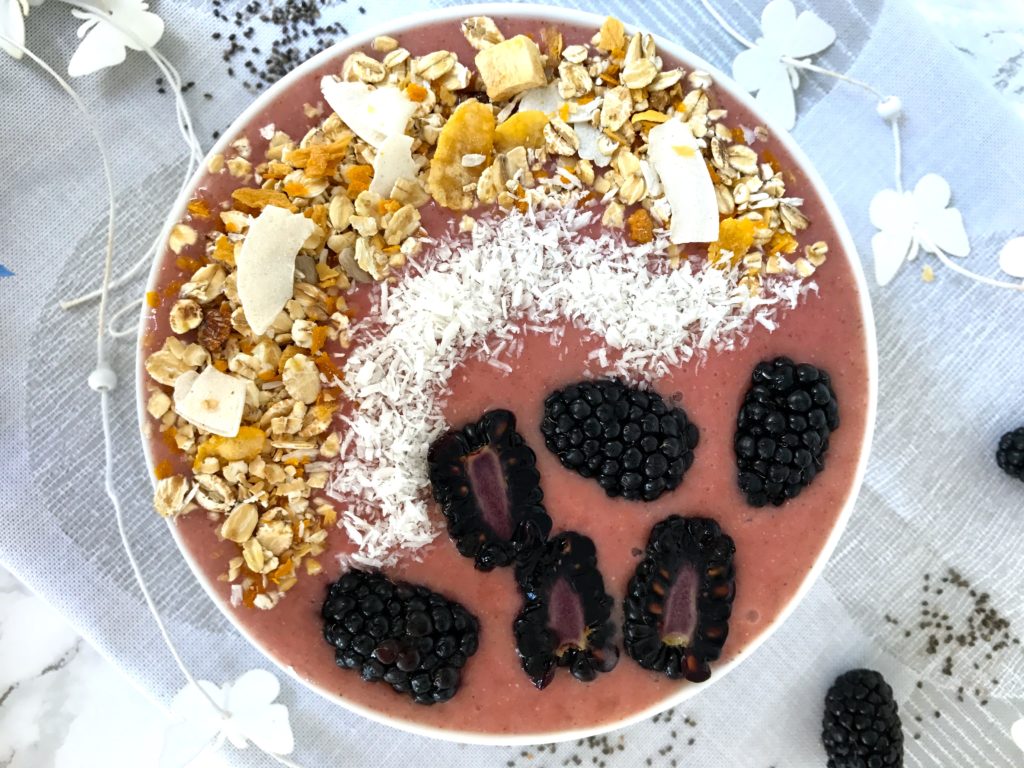 Bananen-Himbeer-Smoothie vegan