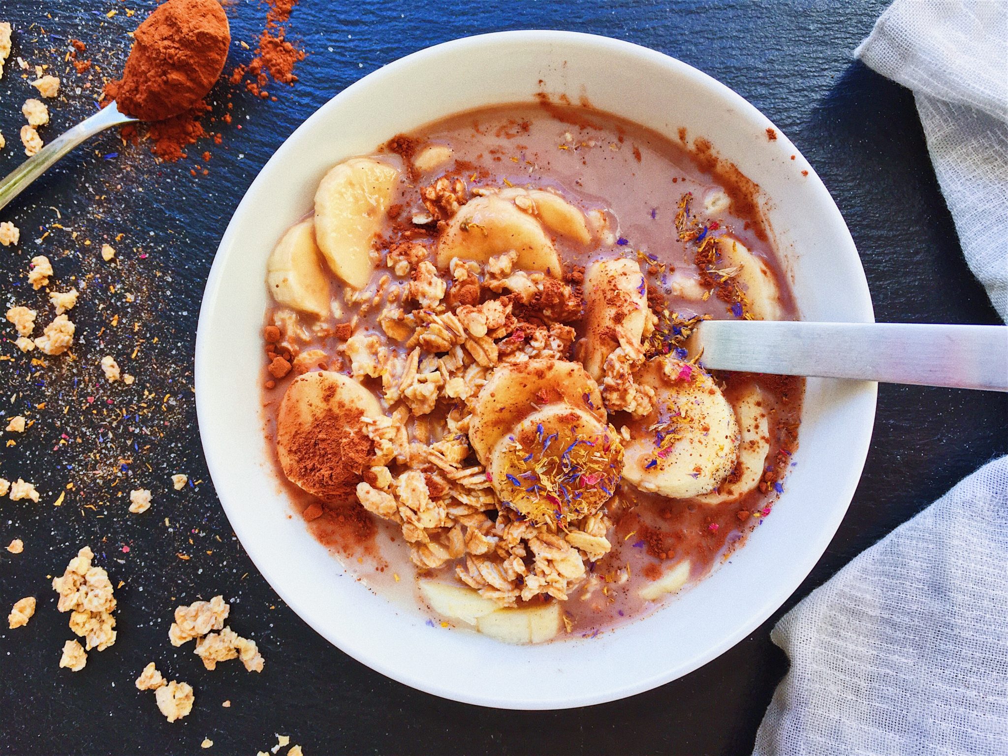 Schoko-Bananen-Müsli vegan